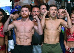 Gennady Golovkin v Canelo Alvarez – Weigh-in