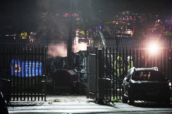 Helicopter Accident Outside King Power Stadium In Leicester