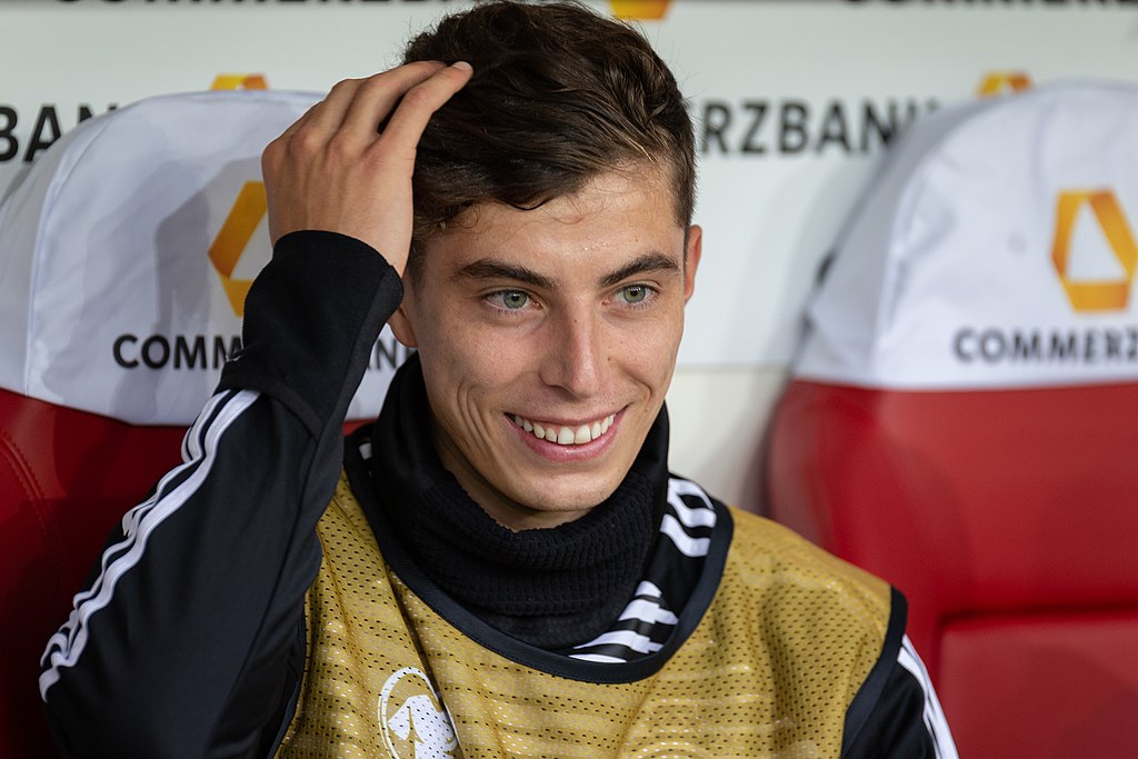 Kai Havertz (GER, 23) auf der Auswechselbank; Porträt, Einzelbild